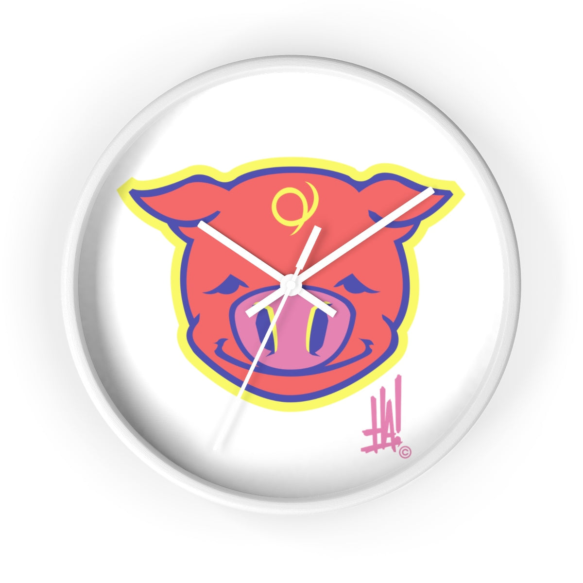 'PigBRAND' Wall clock - Streetwear, Home Decor - Merchandise, Hella Sexy Dope - HSD, Hella Sexy Dope - Hella Sexy Dope