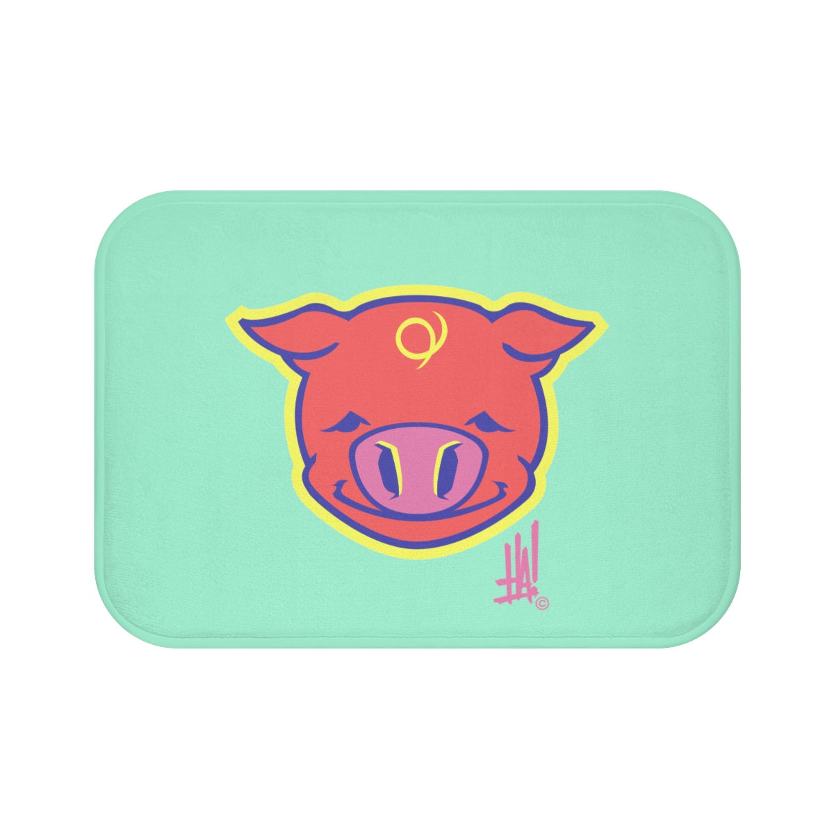 'PigBRAND' Bath Mat - Streetwear, Home Decor - Merchandise, Hella Sexy Dope - HSD, Hella Sexy Dope - Hella Sexy Dope