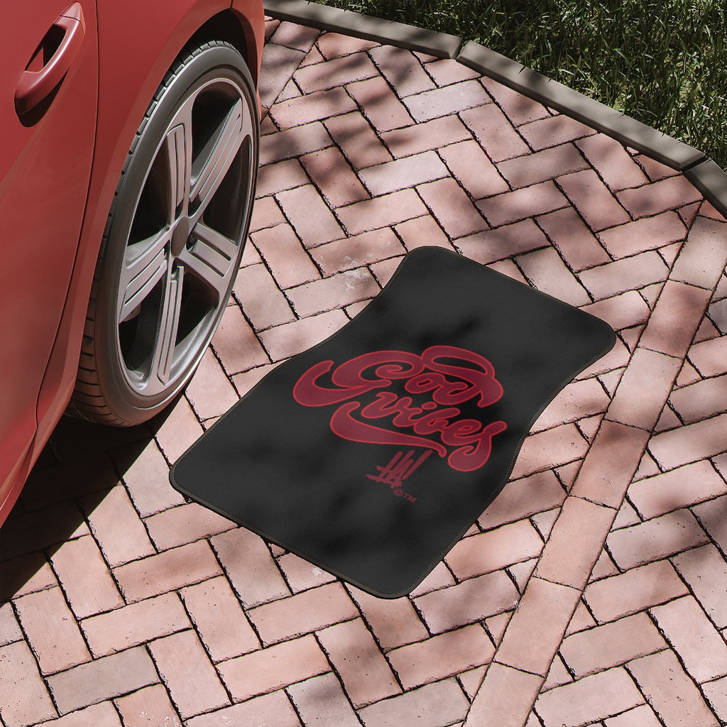 'God Vibes' Car Floor Mats, 1pc