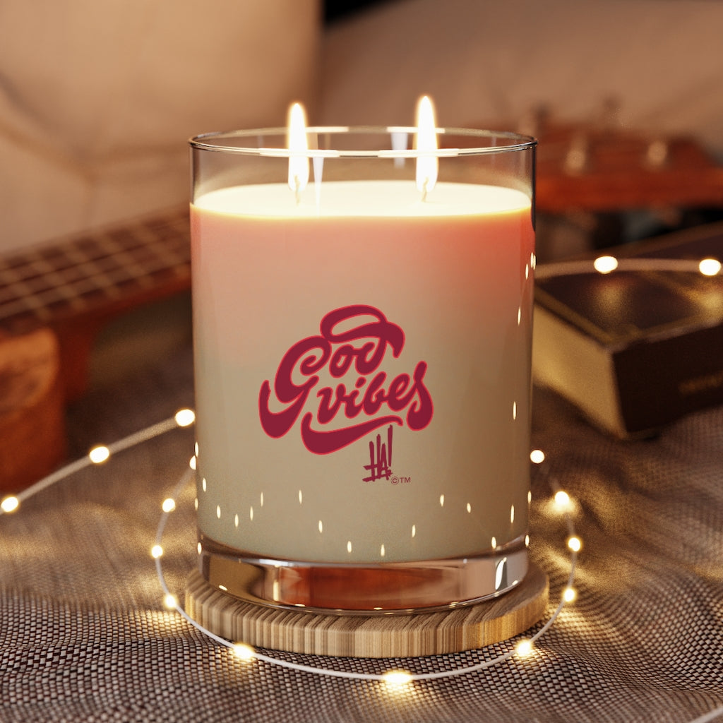 'God Vibes' Scented Candle - Full Glass, 11oz