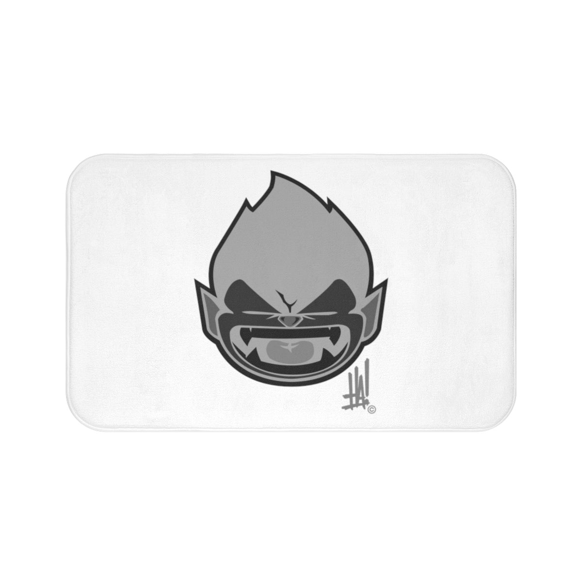 Grey 'Vamp-Munky' Bath Mat - Streetwear, Home Decor - Merchandise, Hella Sexy Dope - HSD, Hella Sexy Dope - Hella Sexy Dope