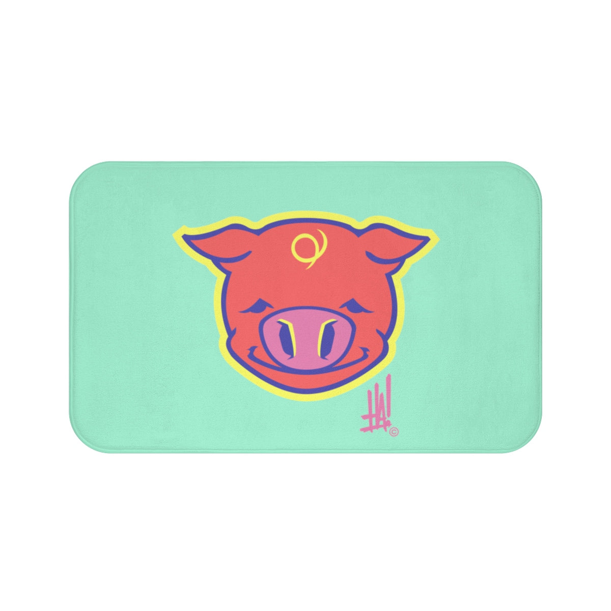 'PigBRAND' Bath Mat - Streetwear, Home Decor - Merchandise, Hella Sexy Dope - HSD, Hella Sexy Dope - Hella Sexy Dope