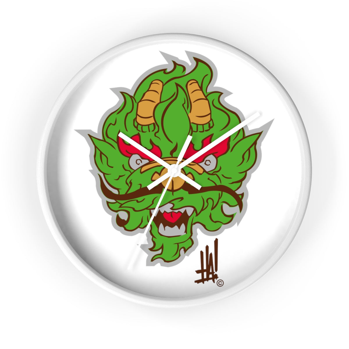 'DragonBRAND' Wall clock - Streetwear, Home Decor - Merchandise, Hella Sexy Dope - HSD, Hella Sexy Dope - Hella Sexy Dope