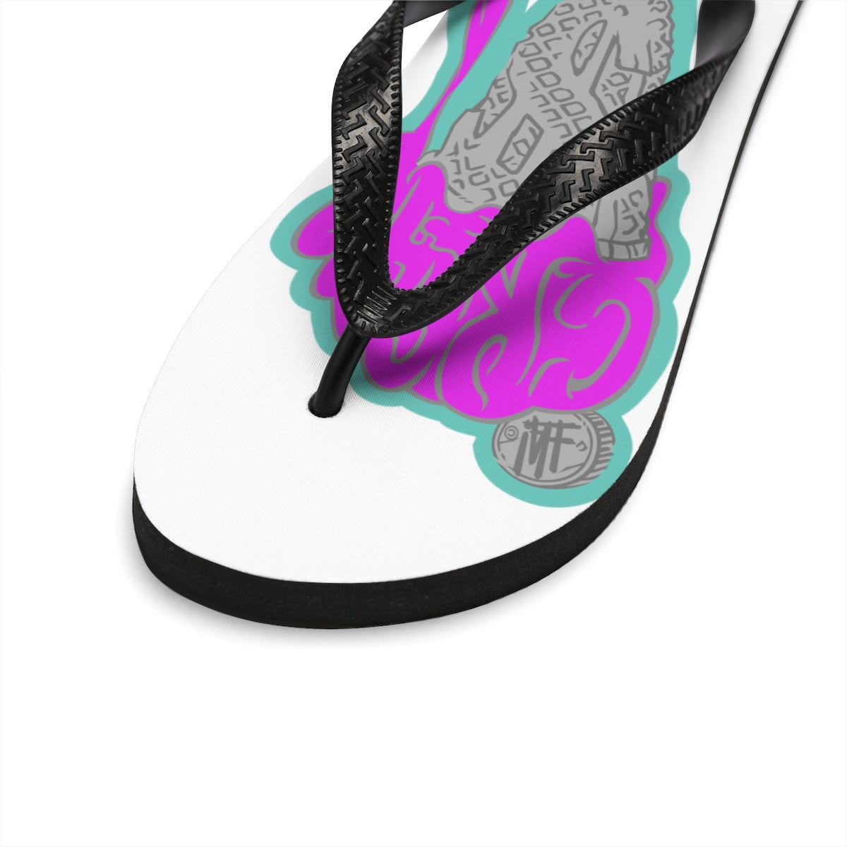 'CREAME' Unisex Flip-Flops - Streetwear, Shoes - Merchandise, Hella Sexy Dope - HSD, Hella Sexy Dope - Hella Sexy Dope