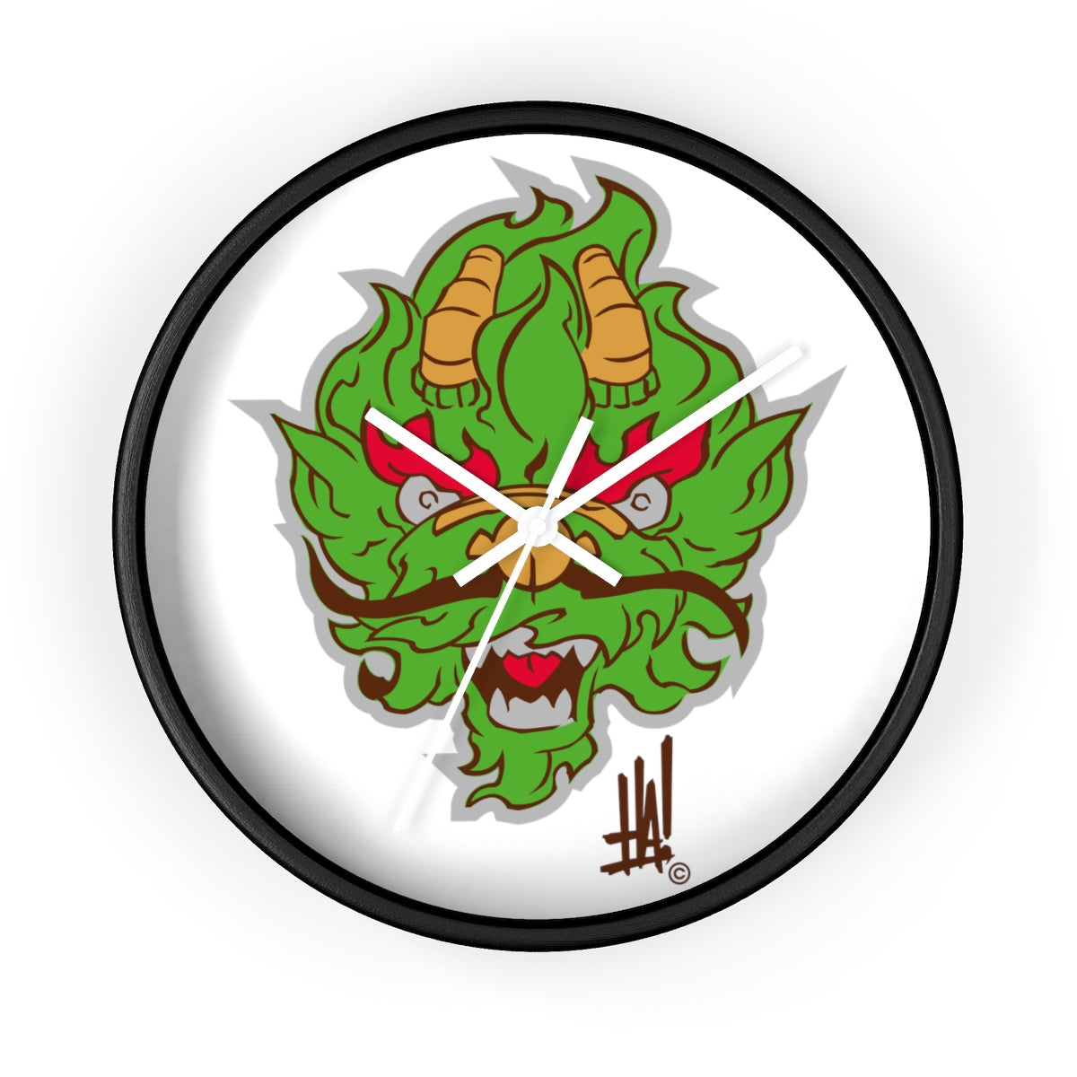 'DragonBRAND' Wall clock - Streetwear, Home Decor - Merchandise, Hella Sexy Dope - HSD, Hella Sexy Dope - Hella Sexy Dope