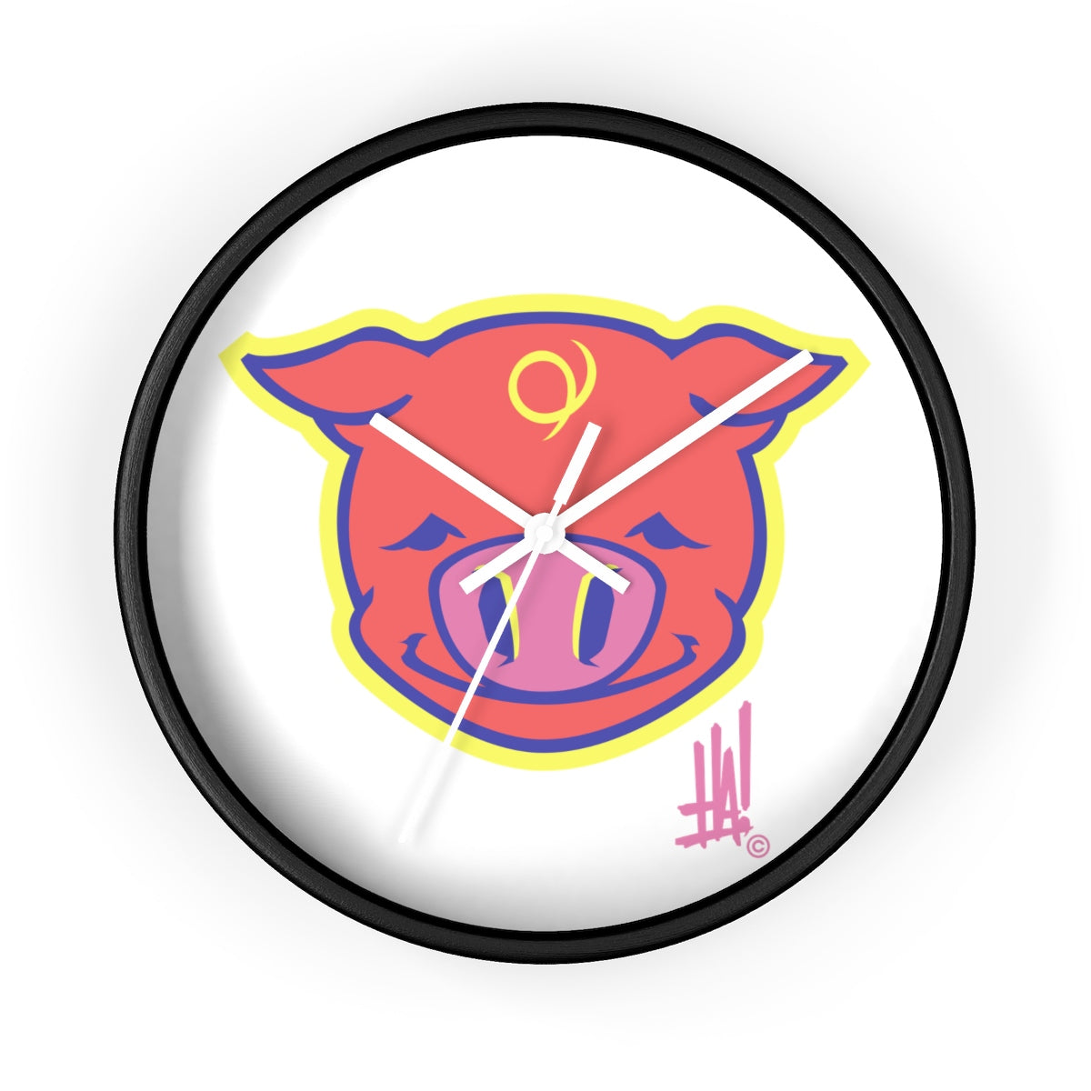 'PigBRAND' Wall clock - Streetwear, Home Decor - Merchandise, Hella Sexy Dope - HSD, Hella Sexy Dope - Hella Sexy Dope
