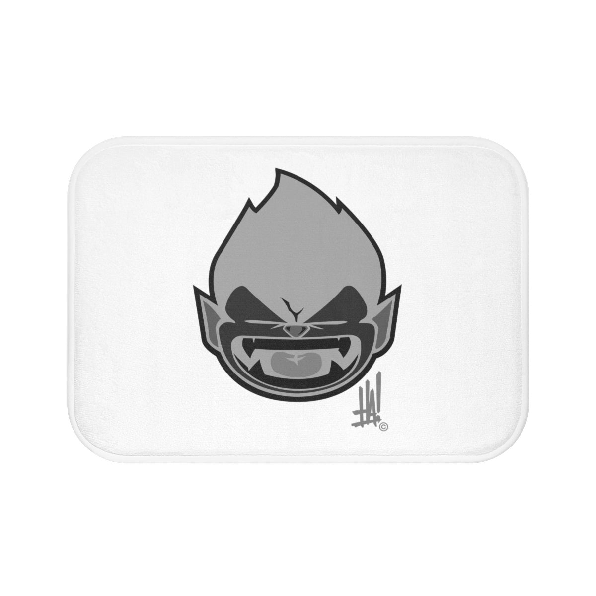 Grey 'Vamp-Munky' Bath Mat - Streetwear, Home Decor - Merchandise, Hella Sexy Dope - HSD, Hella Sexy Dope - Hella Sexy Dope