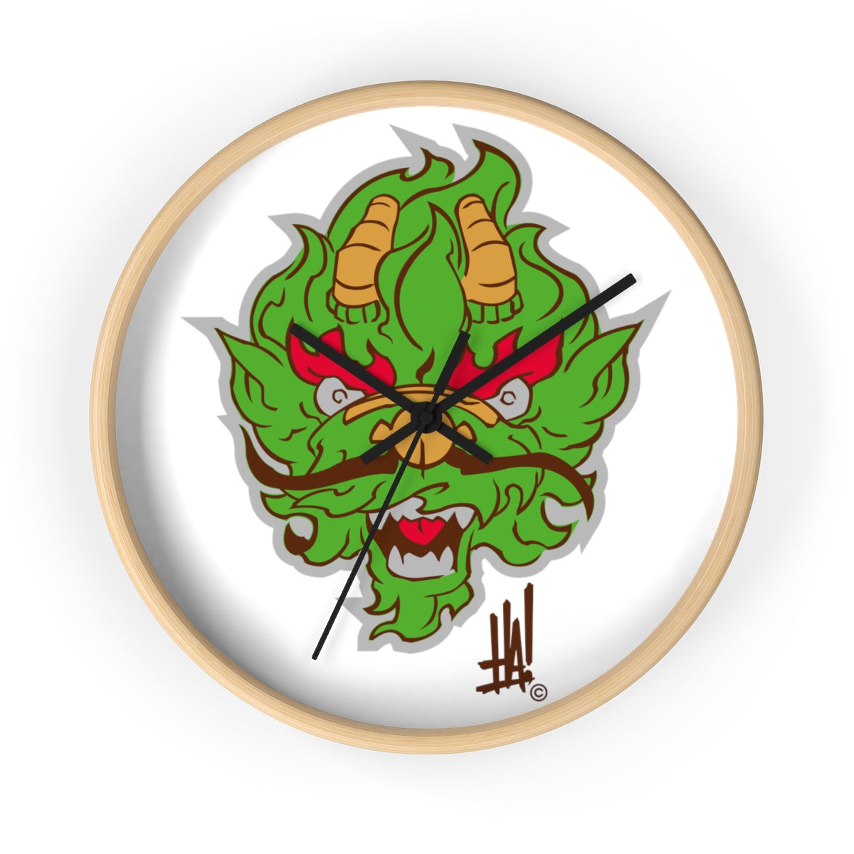 'DragonBRAND' Wall clock - Streetwear, Home Decor - Merchandise, Hella Sexy Dope - HSD, Hella Sexy Dope - Hella Sexy Dope