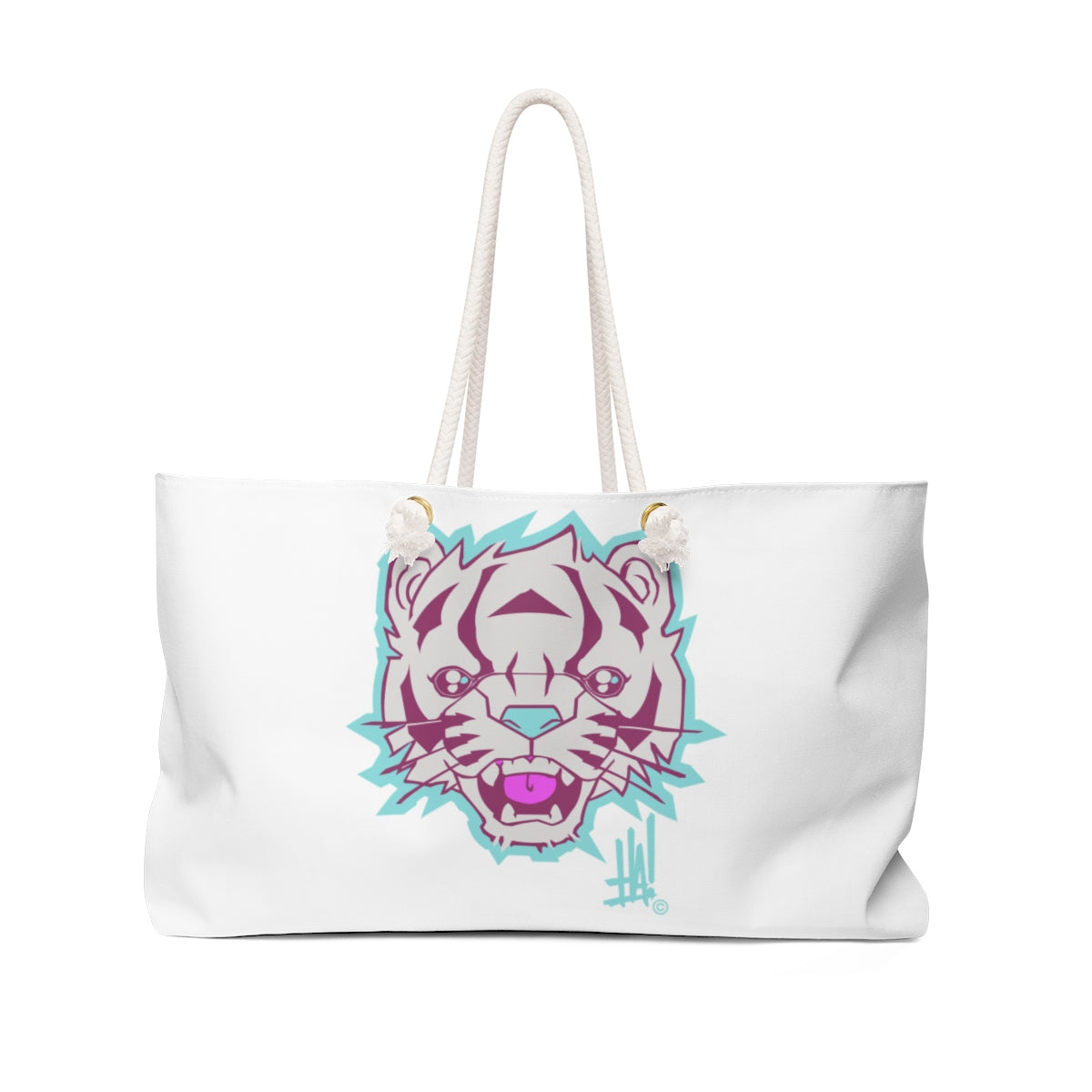 'TigerBRAND' Weekender Bag - Streetwear, Bag - Merchandise, Hella Sexy Dope - HSD, Hella Sexy Dope - Hella Sexy Dope