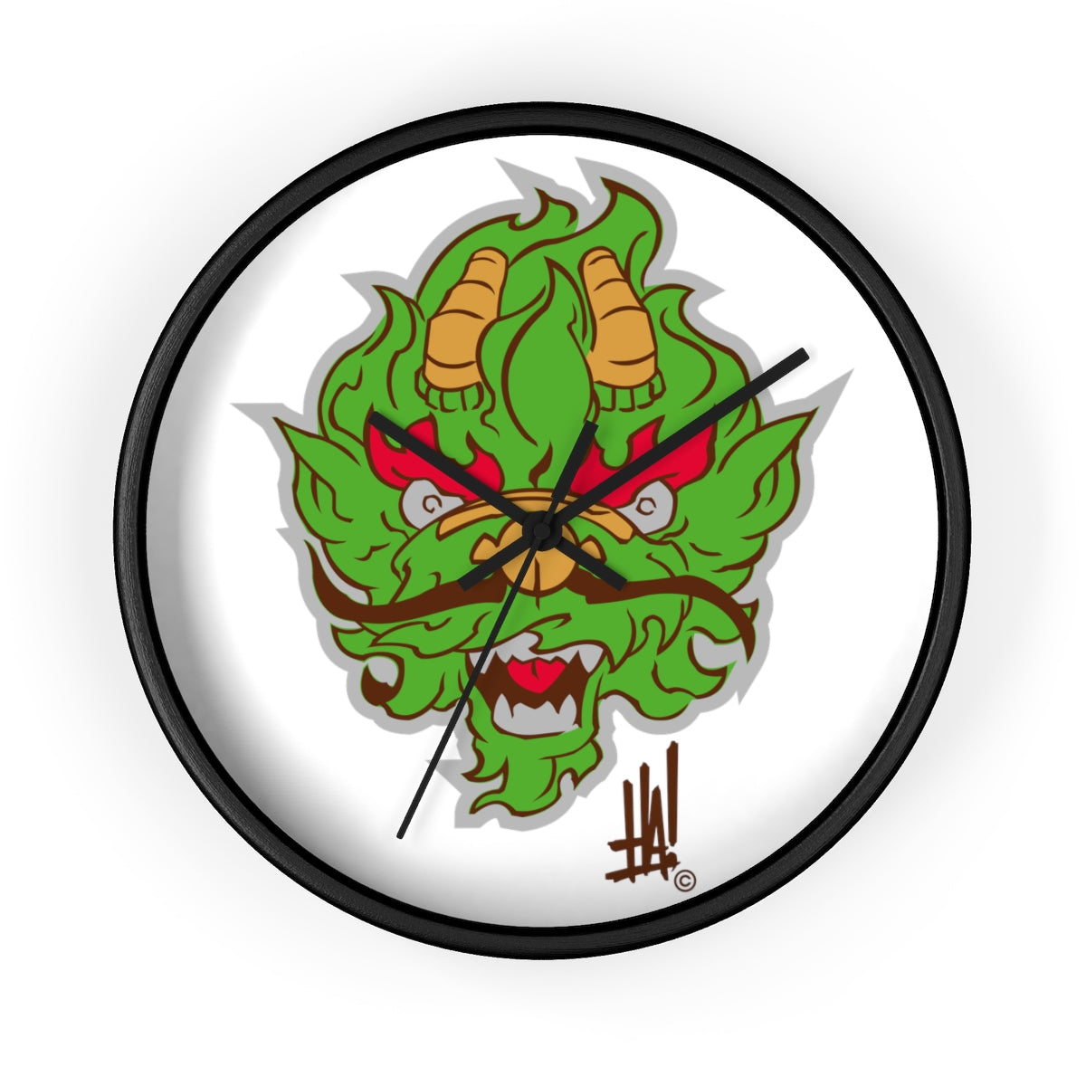 'DragonBRAND' Wall clock - Streetwear, Home Decor - Merchandise, Hella Sexy Dope - HSD, Hella Sexy Dope - Hella Sexy Dope