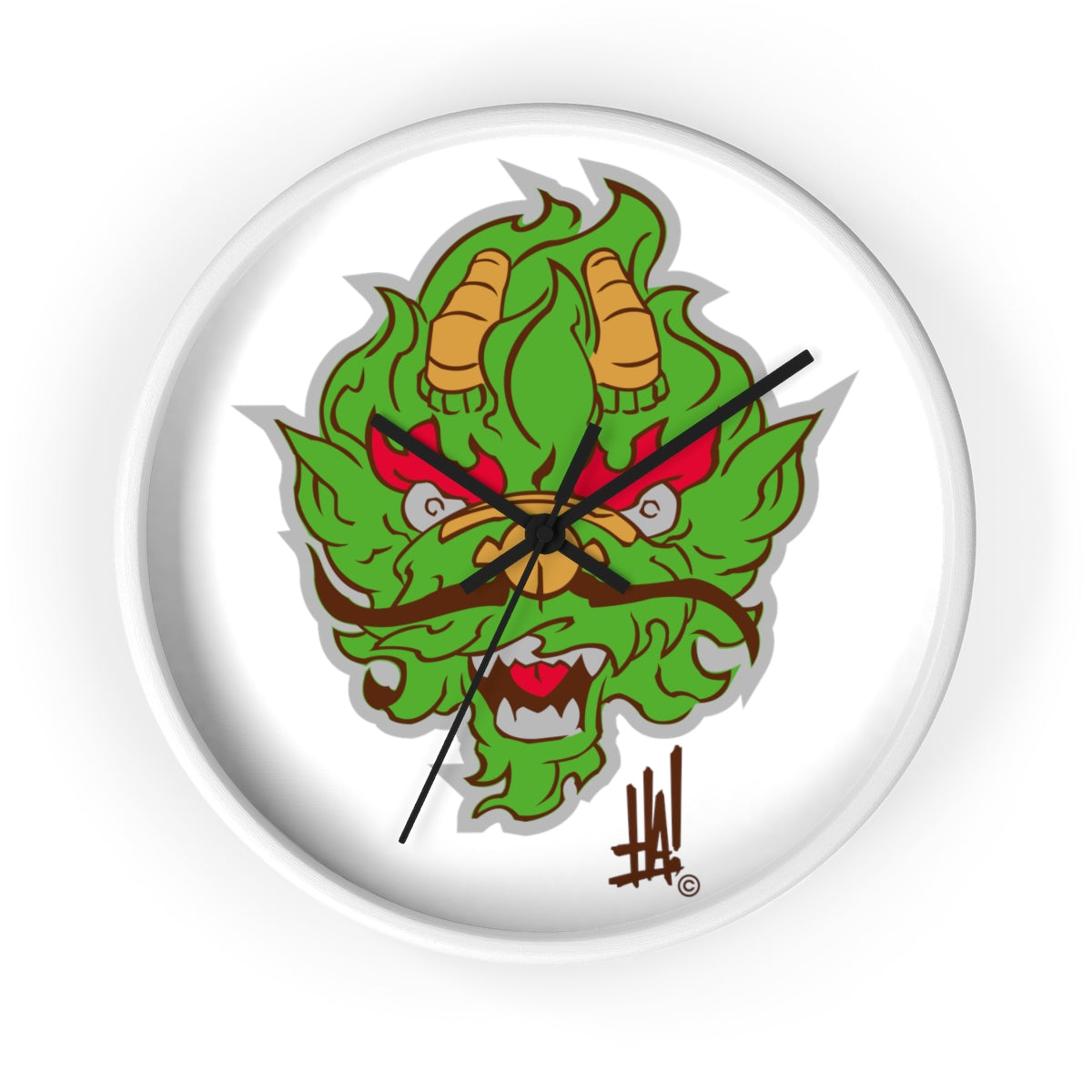 'DragonBRAND' Wall clock - Streetwear, Home Decor - Merchandise, Hella Sexy Dope - HSD, Hella Sexy Dope - Hella Sexy Dope