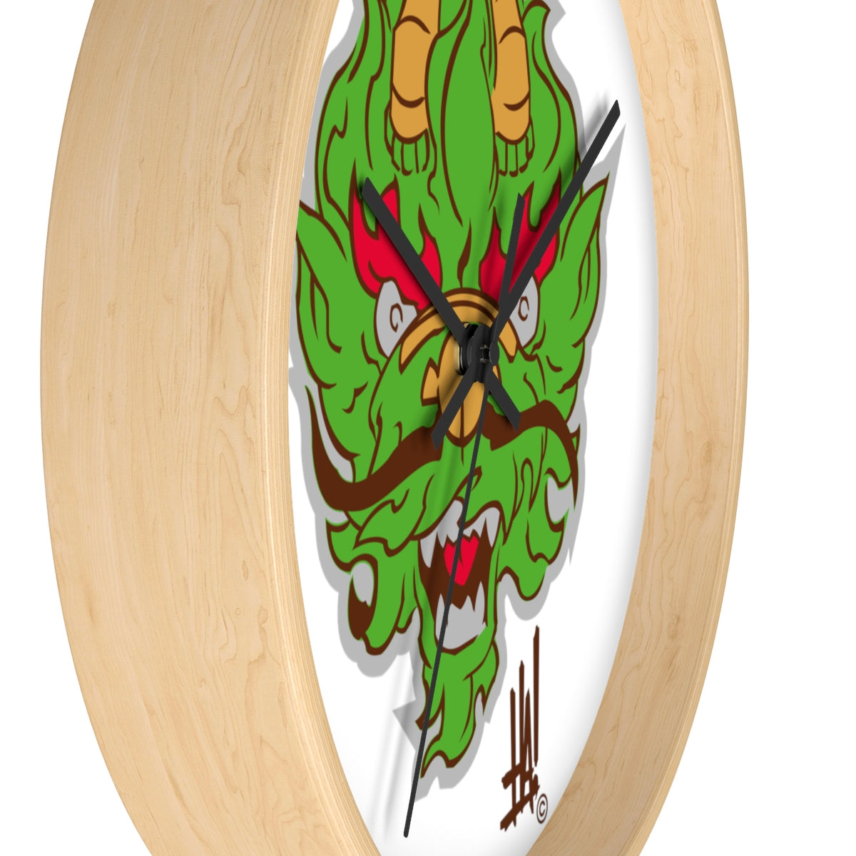 'DragonBRAND' Wall clock - Streetwear, Home Decor - Merchandise, Hella Sexy Dope - HSD, Hella Sexy Dope - Hella Sexy Dope