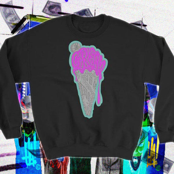 'CREAME' Sweatshirt Campaign_A - Streetwear, Sweaters - Merchandise, Hella Sexy Dope - HSD, Hella Sexy Dope - Hella Sexy Dope