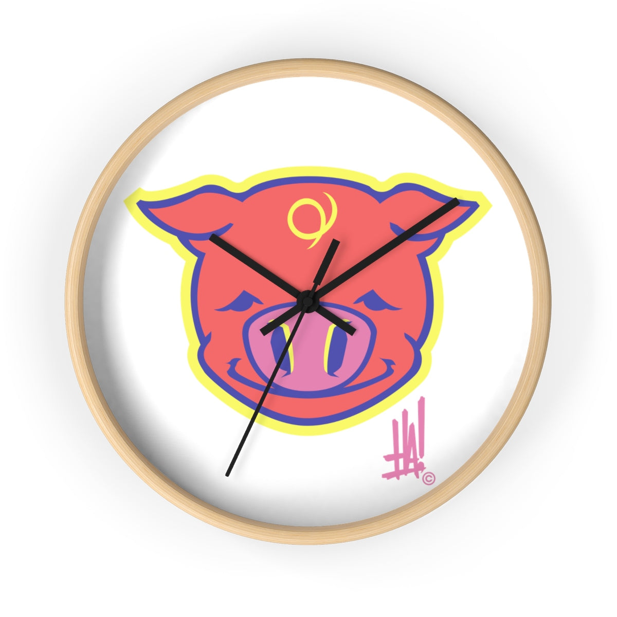 'PigBRAND' Wall clock - Streetwear, Home Decor - Merchandise, Hella Sexy Dope - HSD, Hella Sexy Dope - Hella Sexy Dope