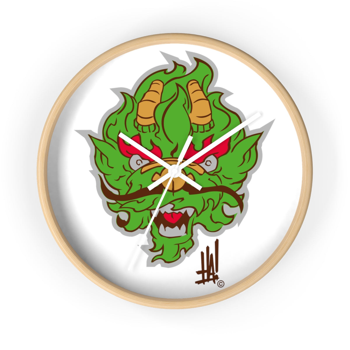 'DragonBRAND' Wall clock - Streetwear, Home Decor - Merchandise, Hella Sexy Dope - HSD, Hella Sexy Dope - Hella Sexy Dope