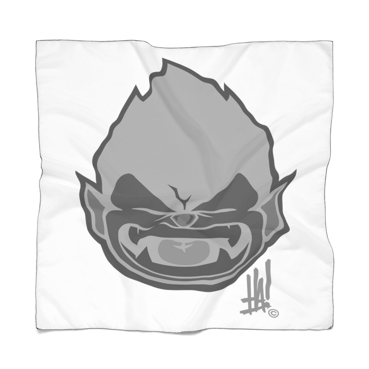 Grey 'Vamp-Munky' Poly Scarf - Streetwear, Accessories - Merchandise, Hella Sexy Dope - HSD, Hella Sexy Dope - Hella Sexy Dope
