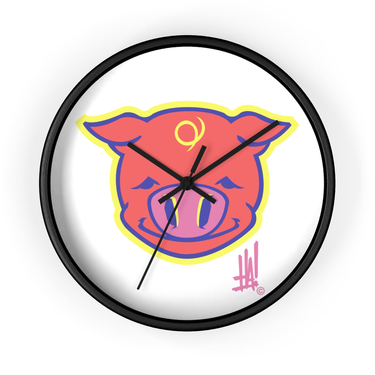 'PigBRAND' Wall clock - Streetwear, Home Decor - Merchandise, Hella Sexy Dope - HSD, Hella Sexy Dope - Hella Sexy Dope