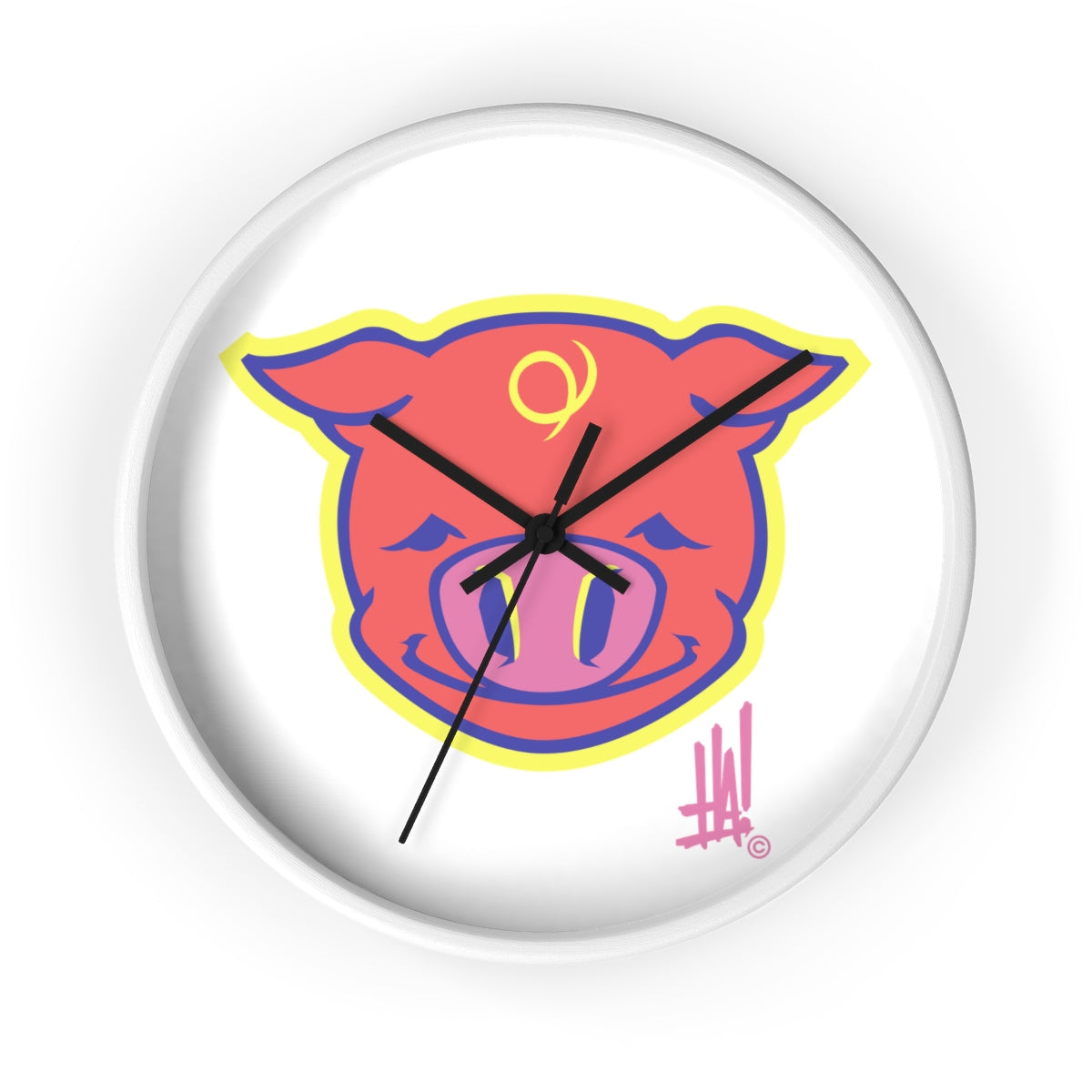 'PigBRAND' Wall clock - Streetwear, Home Decor - Merchandise, Hella Sexy Dope - HSD, Hella Sexy Dope - Hella Sexy Dope