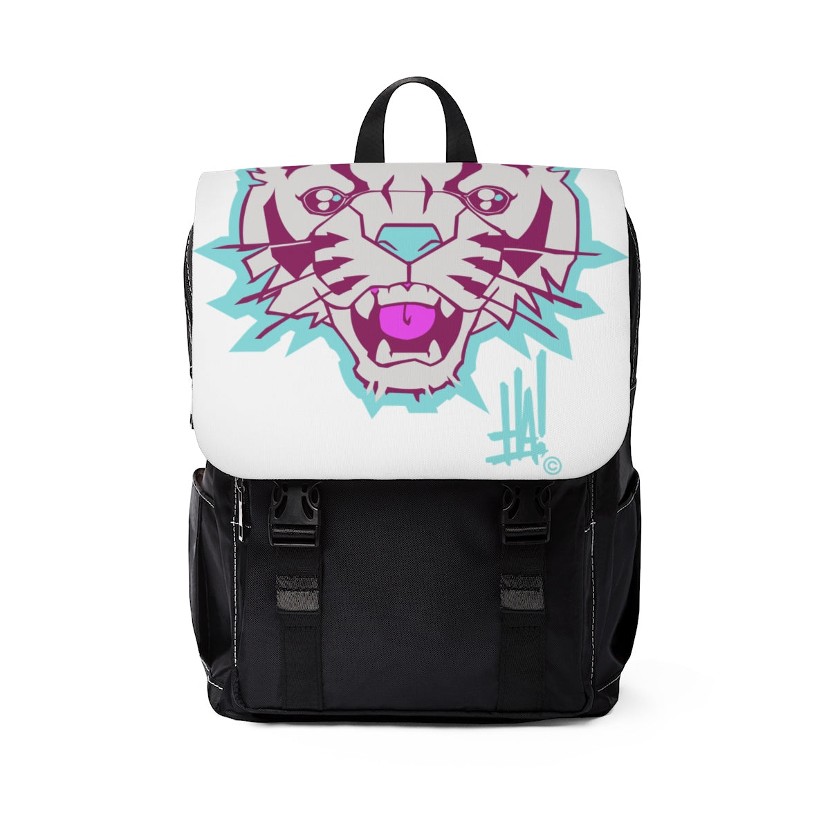 'TigerBRAND' Unisex Casual Shoulder Backpack - Streetwear, Backpack - Merchandise, Hella Sexy Dope - HSD, Hella Sexy Dope - Hella Sexy Dope