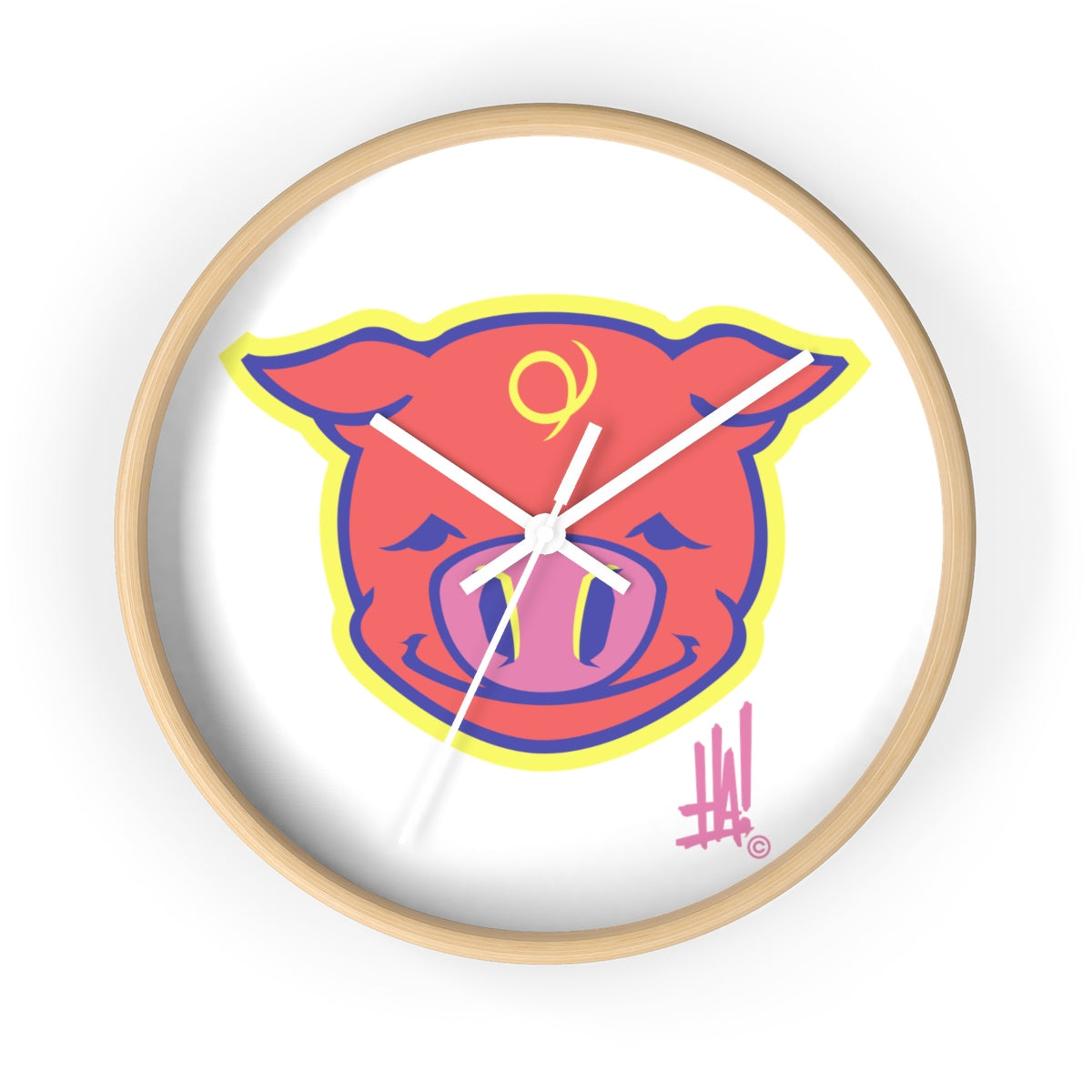 'PigBRAND' Wall clock - Streetwear, Home Decor - Merchandise, Hella Sexy Dope - HSD, Hella Sexy Dope - Hella Sexy Dope