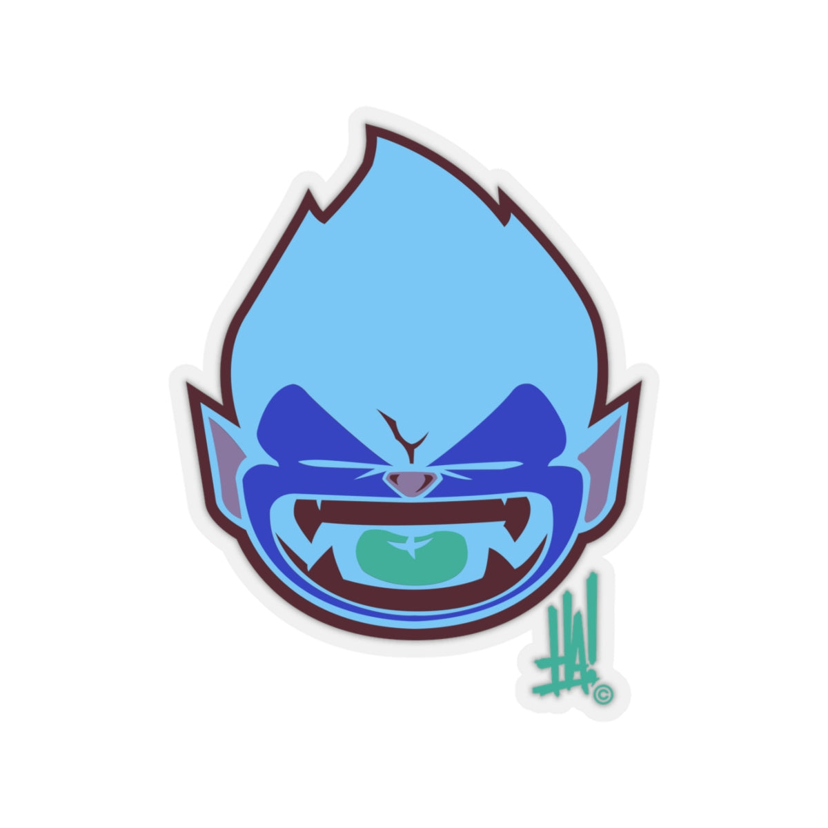 'Vamp Munky' Kiss-Cut Stickers - Streetwear, Paper products - Merchandise, Hella Sexy Dope - HSD, Hella Sexy Dope - Hella Sexy Dope