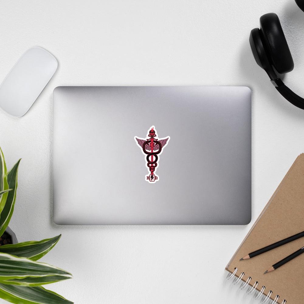 'Caduceus' Bubble-free stickers