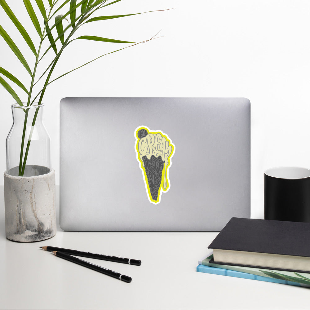 'CREAME' Bubble-free stickers