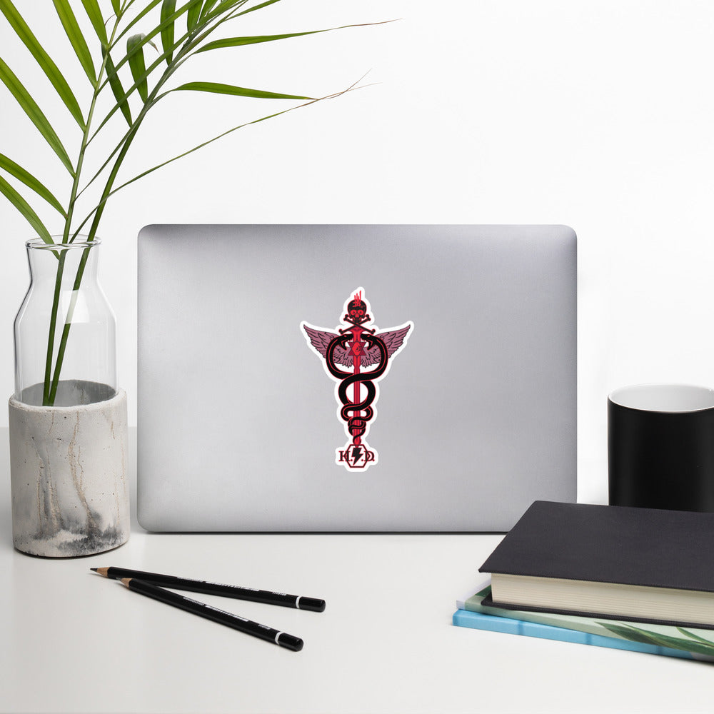 'Caduceus' Bubble-free stickers