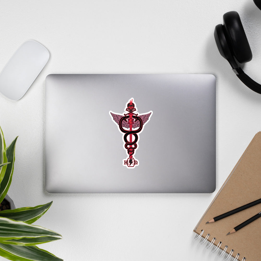 'Caduceus' Bubble-free stickers