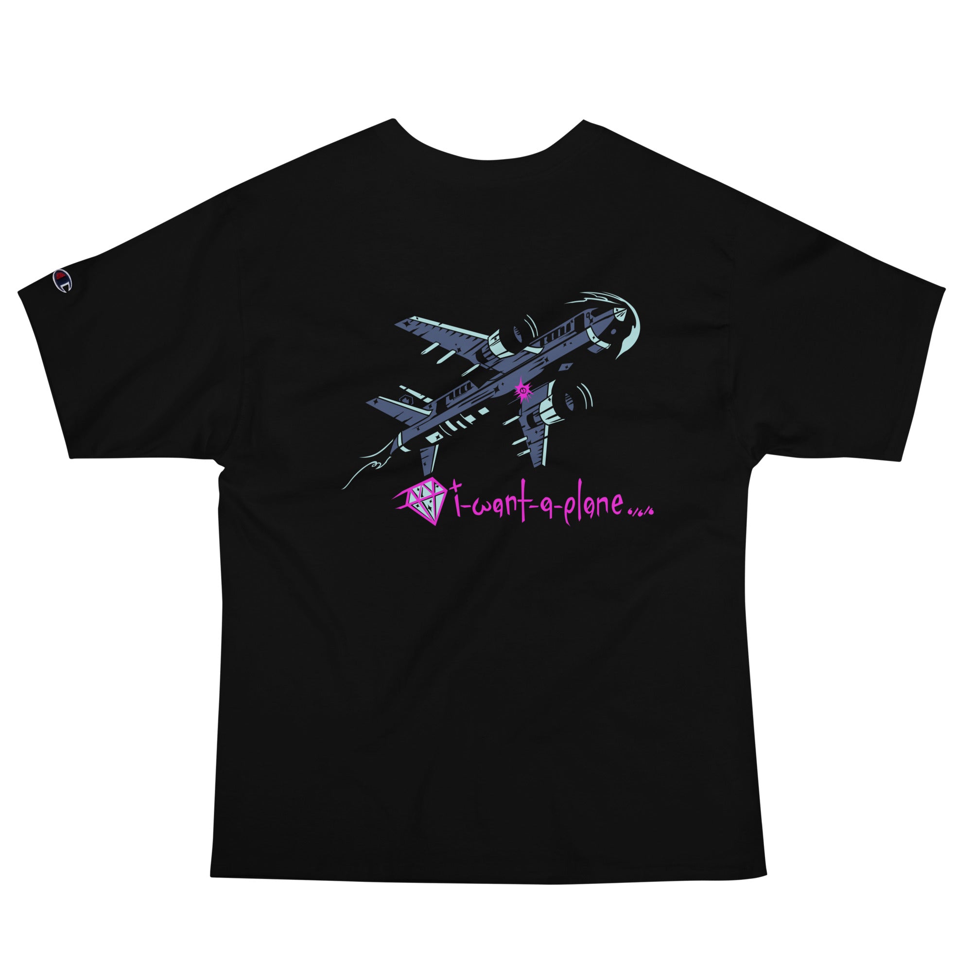 'I Want A Plane' Unisex HSD x Champion T-Shirt