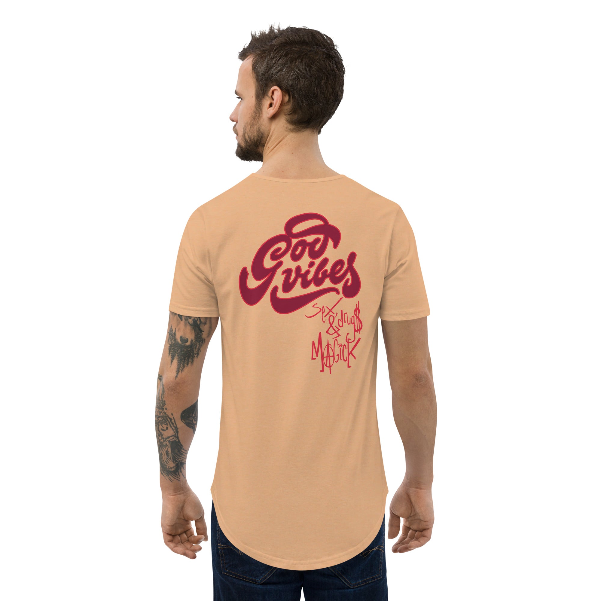 'God Vibes' Unisex Curved Hem T-Shirt