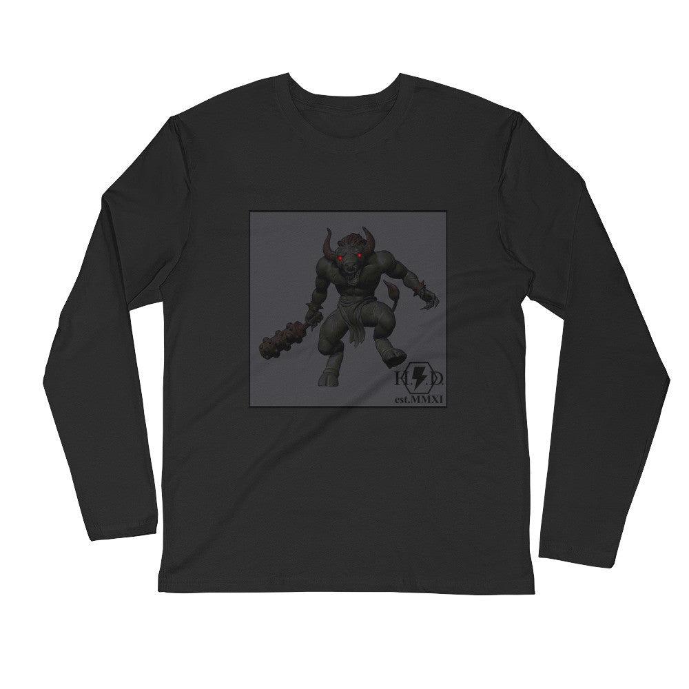 'Minotaur' Black Out Edition Long Sleeve (LED) - Streetwear, LED - Merchandise, Hella Sexy Dope - HSD, Hella Sexy Dope - Hella Sexy Dope