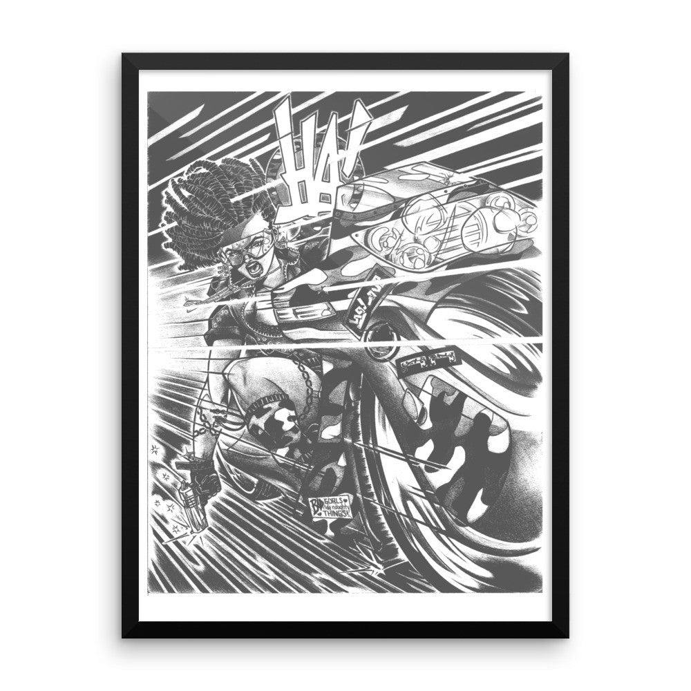 'Akira Homage' Framed photo poster - Streetwear, Print - Merchandise, Hella Sexy Dope - HSD, Hella Sexy Dope - Hella Sexy Dope
