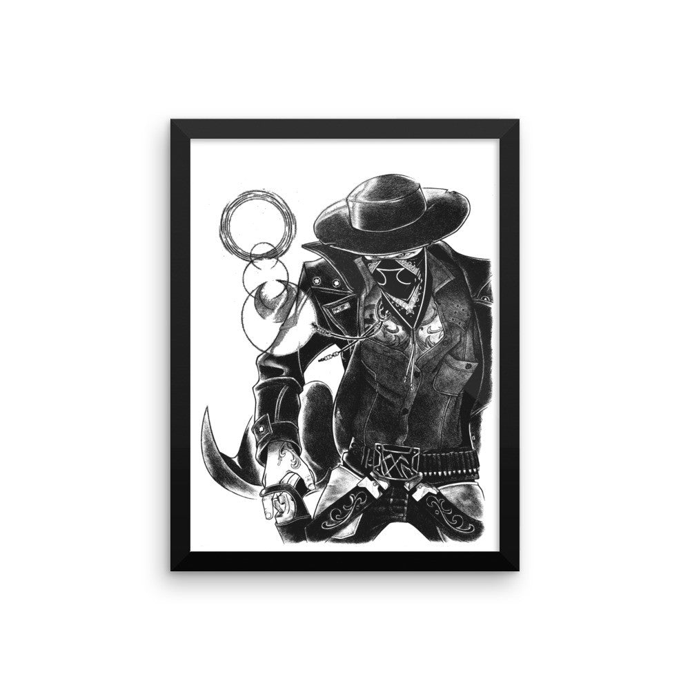 'The Gangsta' Framed poster - Streetwear, Print - Merchandise, Hella Sexy Dope - HSD, Hella Sexy Dope - Hella Sexy Dope