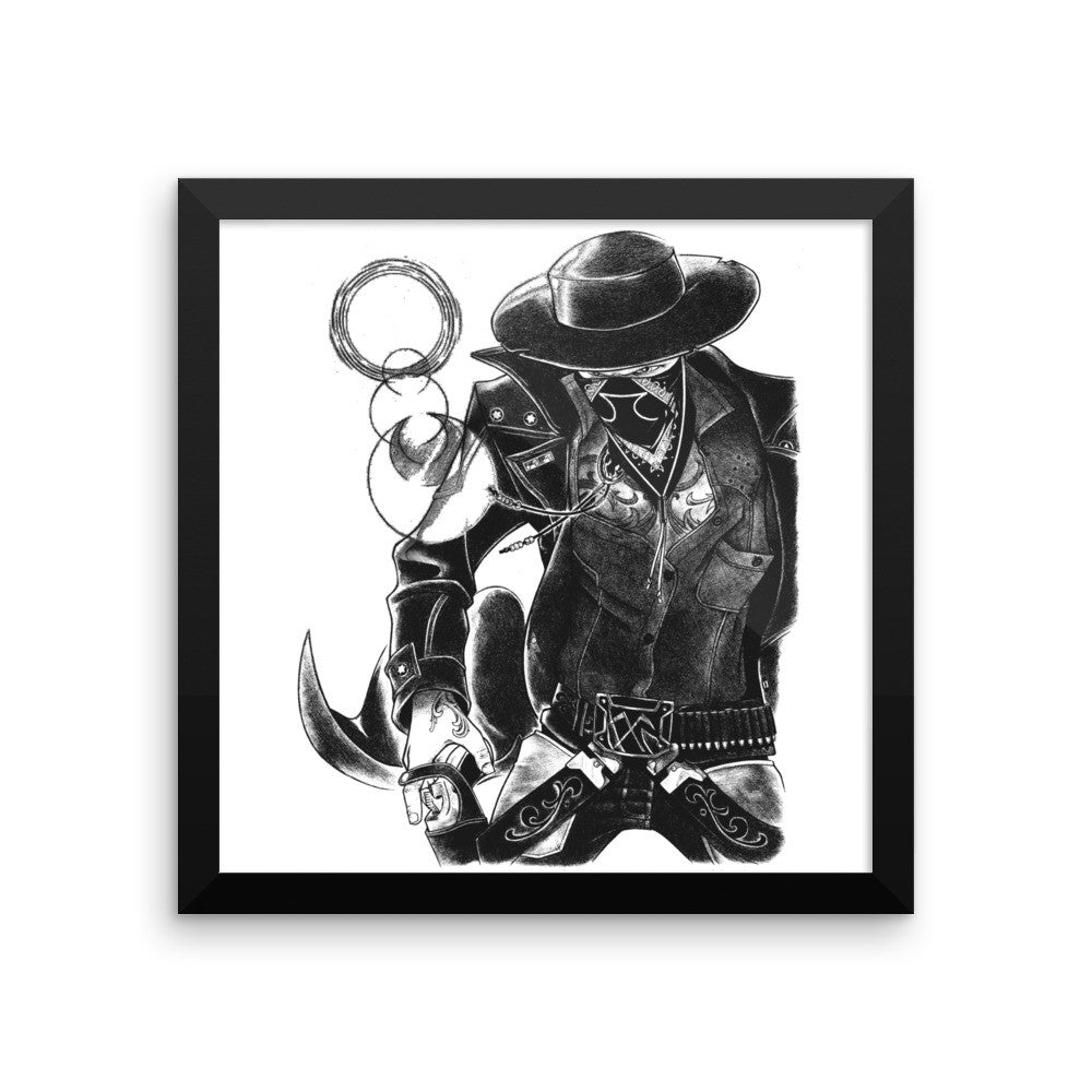 'The Gangsta' Framed poster - Streetwear, Print - Merchandise, Hella Sexy Dope - HSD, Hella Sexy Dope - Hella Sexy Dope
