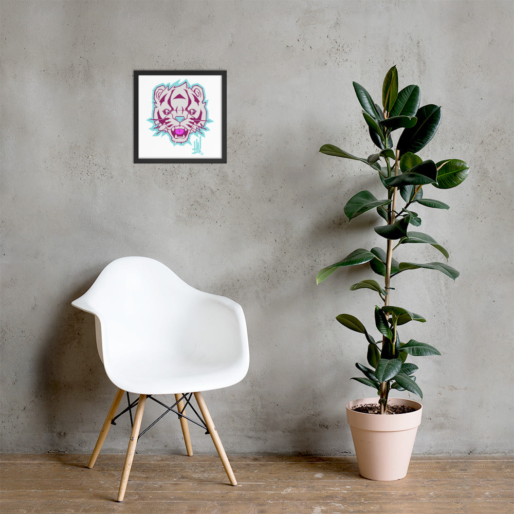 'TigerBRAND' Framed Poster Print - Streetwear, Home Decor - Merchandise, Hella Sexy Dope - HSD, Hella Sexy Dope - Hella Sexy Dope