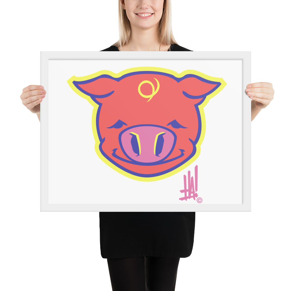 'PigBRAND' Framed poster - Streetwear, - Merchandise, Hella Sexy Dope - HSD, Hella Sexy Dope - Hella Sexy Dope