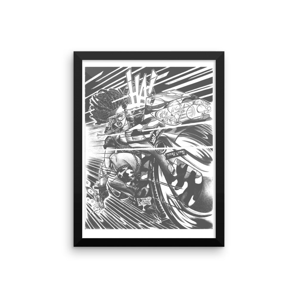 'Akira Homage' Framed photo poster - Streetwear, Print - Merchandise, Hella Sexy Dope - HSD, Hella Sexy Dope - Hella Sexy Dope