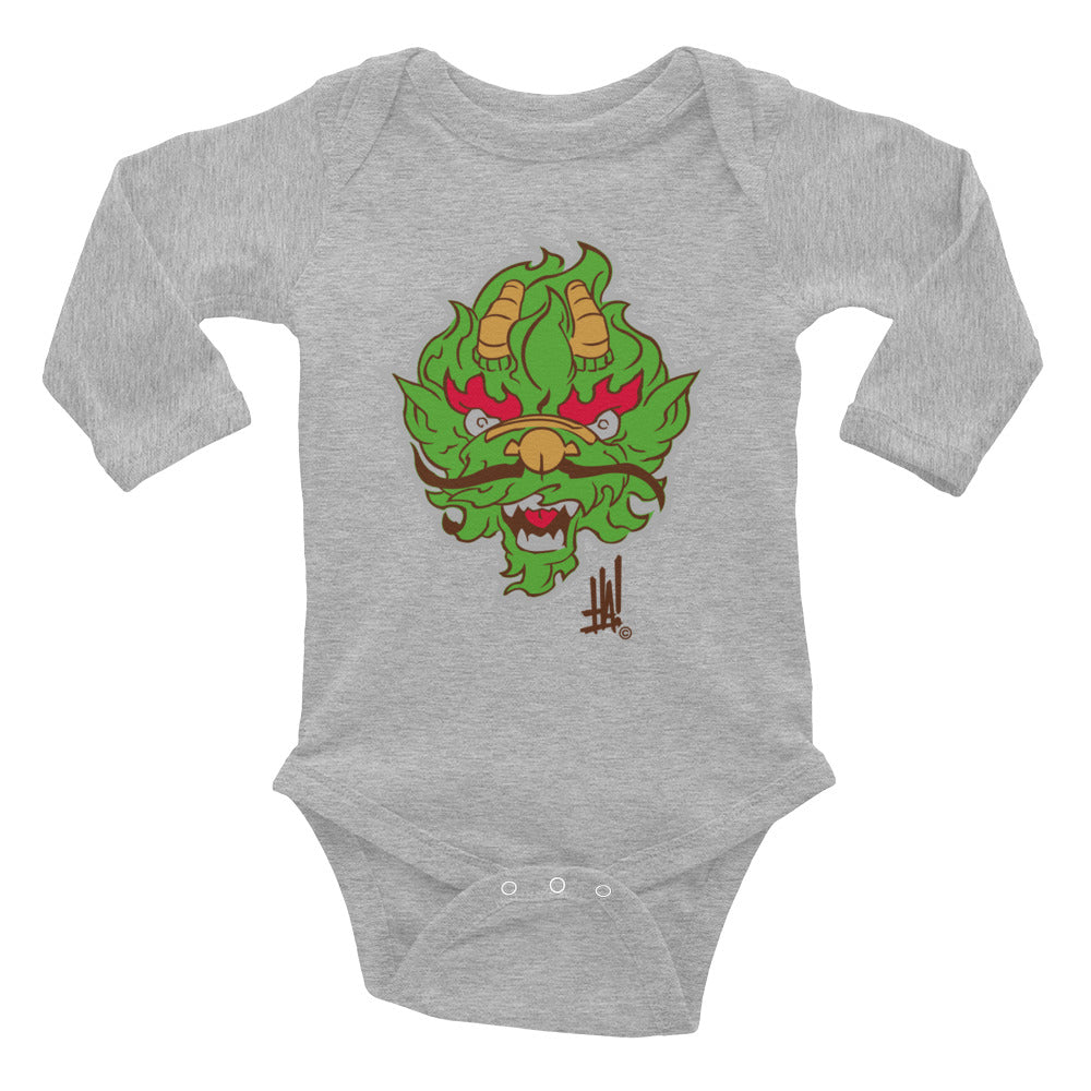 'DragonBRAND' Long Sleeve Bodysuit - Streetwear, Kids - Merchandise, Hella Sexy Dope - HSD, Hella Sexy Dope - Hella Sexy Dope