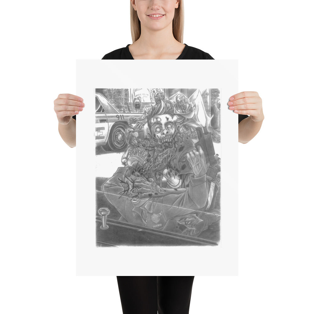 'ZOM Attack!' Poster - Streetwear, Home Decor - Merchandise, Hella Sexy Dope - HSD, Hella Sexy Dope - Hella Sexy Dope