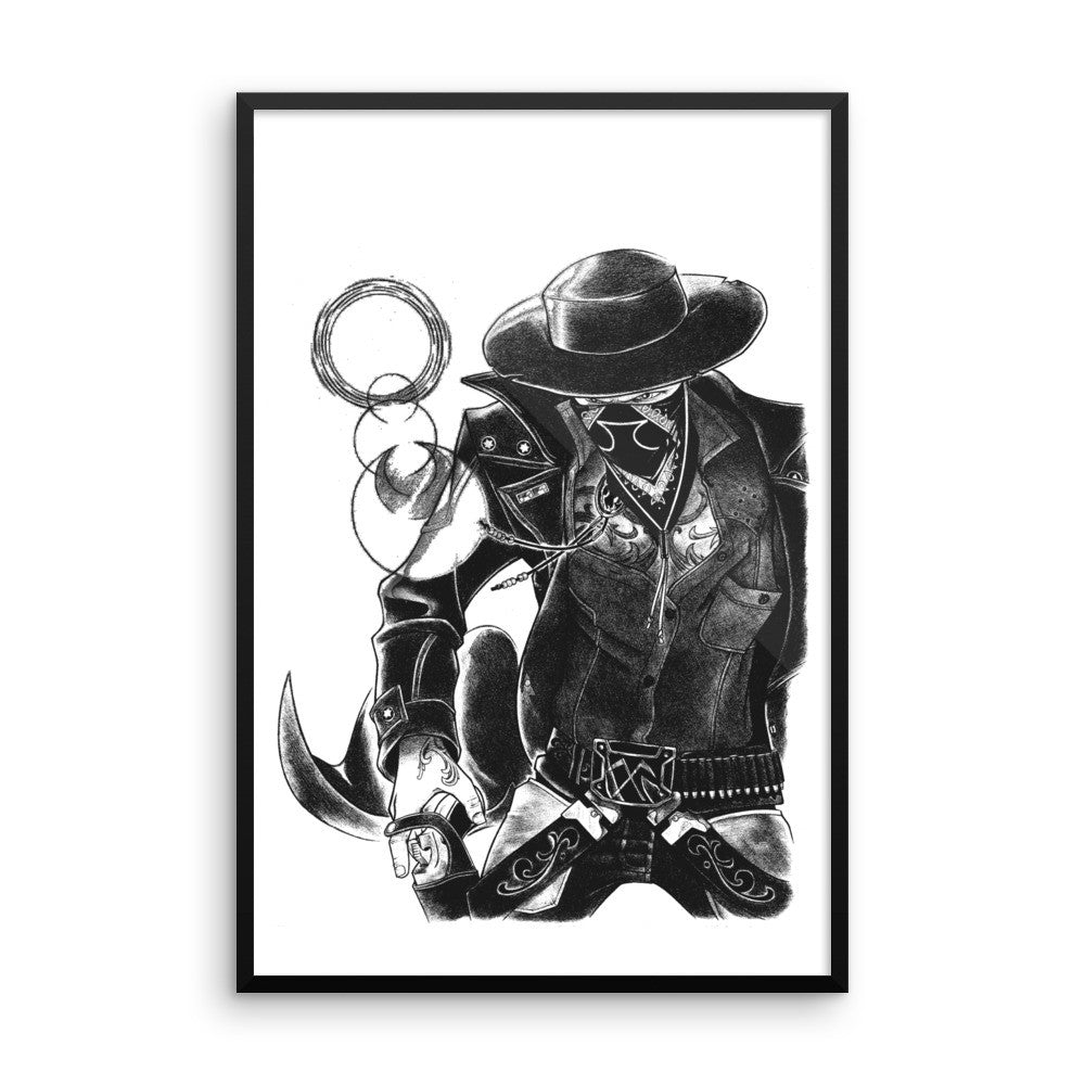 'The Gangsta' Framed poster - Streetwear, Print - Merchandise, Hella Sexy Dope - HSD, Hella Sexy Dope - Hella Sexy Dope