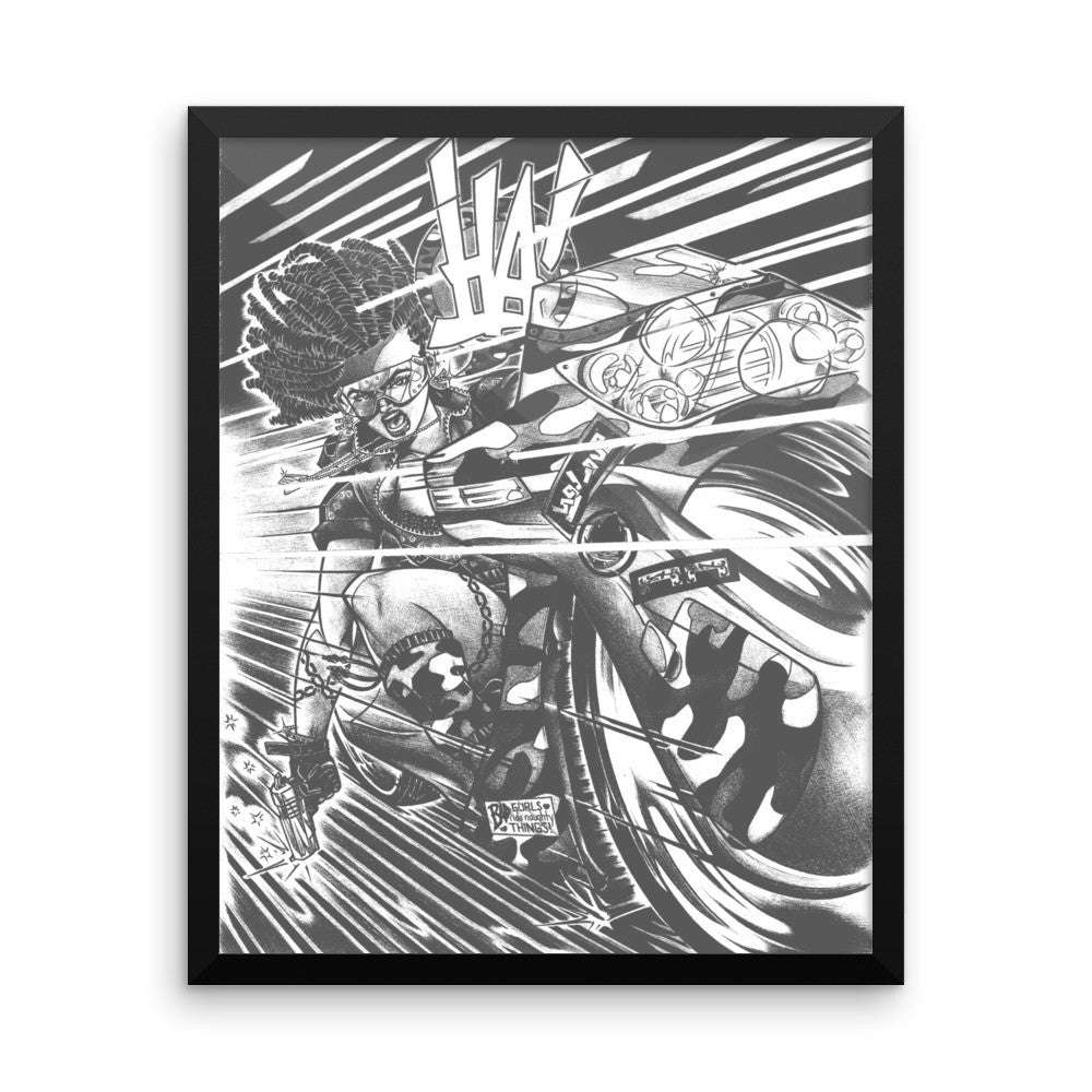 'Akira Homage' Framed photo poster - Streetwear, Print - Merchandise, Hella Sexy Dope - HSD, Hella Sexy Dope - Hella Sexy Dope