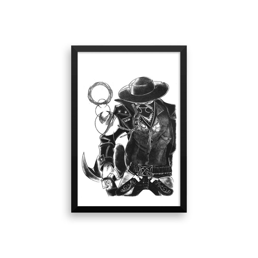 'The Gangsta' Framed poster - Streetwear, Print - Merchandise, Hella Sexy Dope - HSD, Hella Sexy Dope - Hella Sexy Dope