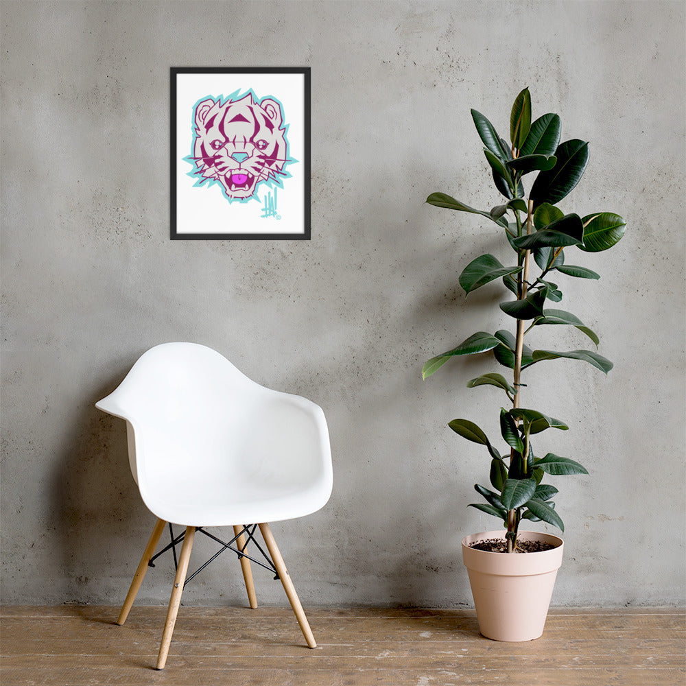 'TigerBRAND' Framed Poster Print - Streetwear, Home Decor - Merchandise, Hella Sexy Dope - HSD, Hella Sexy Dope - Hella Sexy Dope