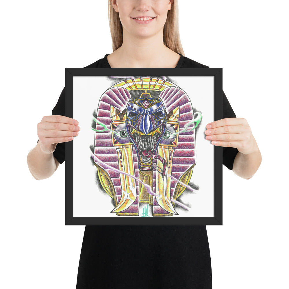 'Anu-RA' Framed poster - Streetwear, Print - Merchandise, Hella Sexy Dope - HSD, Hella Sexy Dope - Hella Sexy Dope