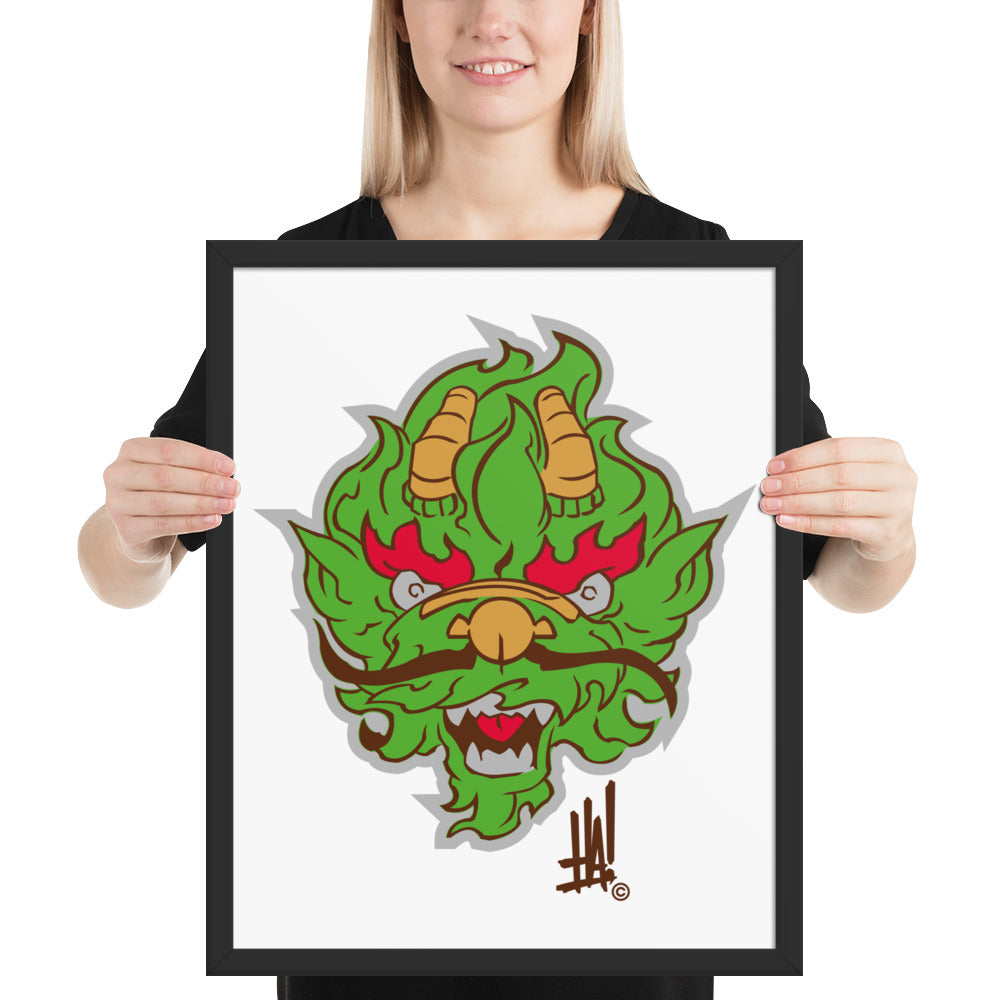 'DragonBRAND' Framed poster - Streetwear, Print - Merchandise, Hella Sexy Dope - HSD, Hella Sexy Dope - Hella Sexy Dope