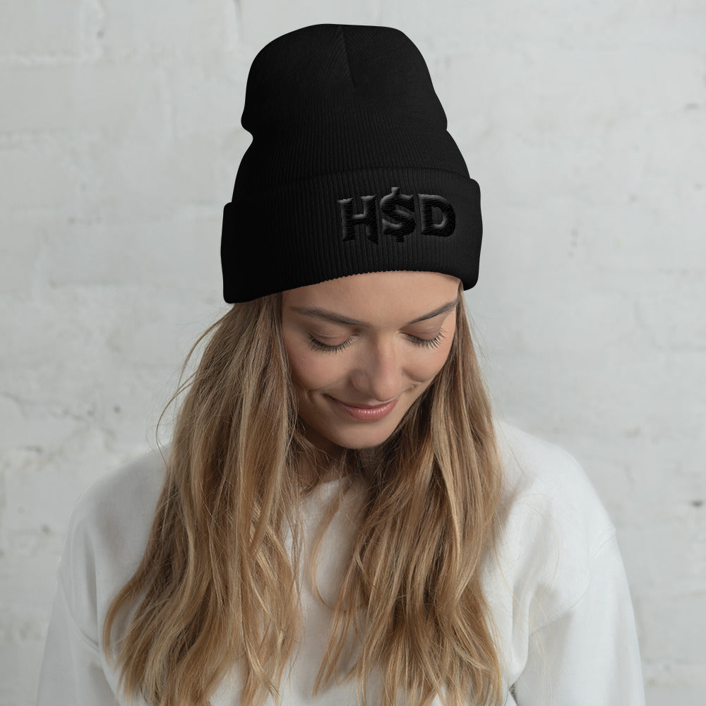 'HSD Monie' Cuffed Beanie - Streetwear, Accessory - Merchandise, Hella Sexy Dope - HSD, Hella Sexy Dope - Hella Sexy Dope