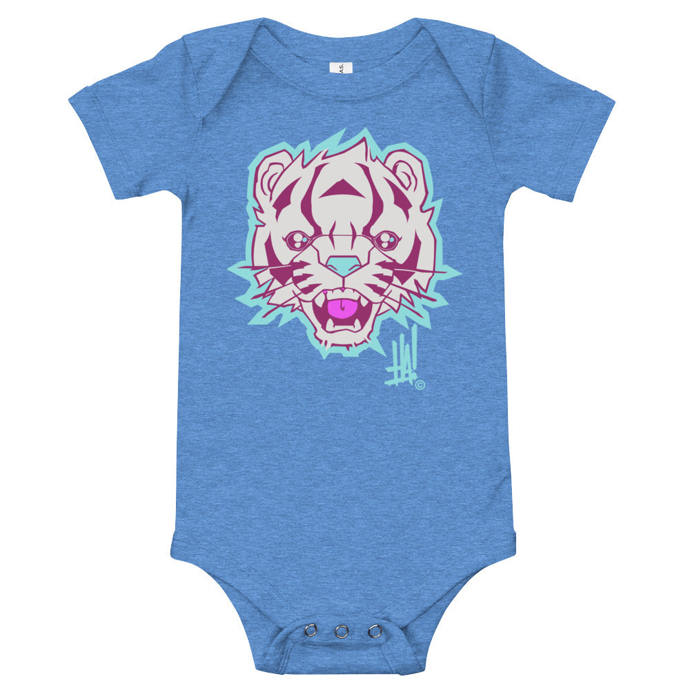 'TigerBRAND' Short Sleeve Bodysuit - Streetwear, Kids - Merchandise, Hella Sexy Dope - HSD, Hella Sexy Dope - Hella Sexy Dope