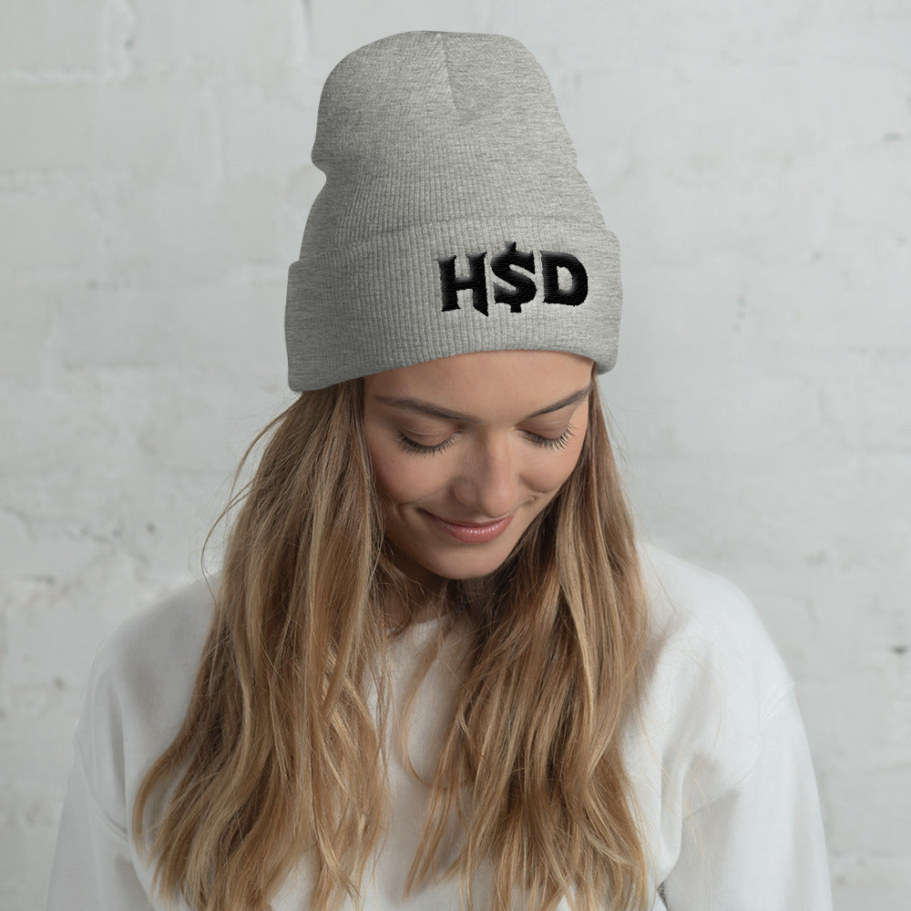 'HSD Monie' Cuffed Beanie - Streetwear, Accessory - Merchandise, Hella Sexy Dope - HSD, Hella Sexy Dope - Hella Sexy Dope