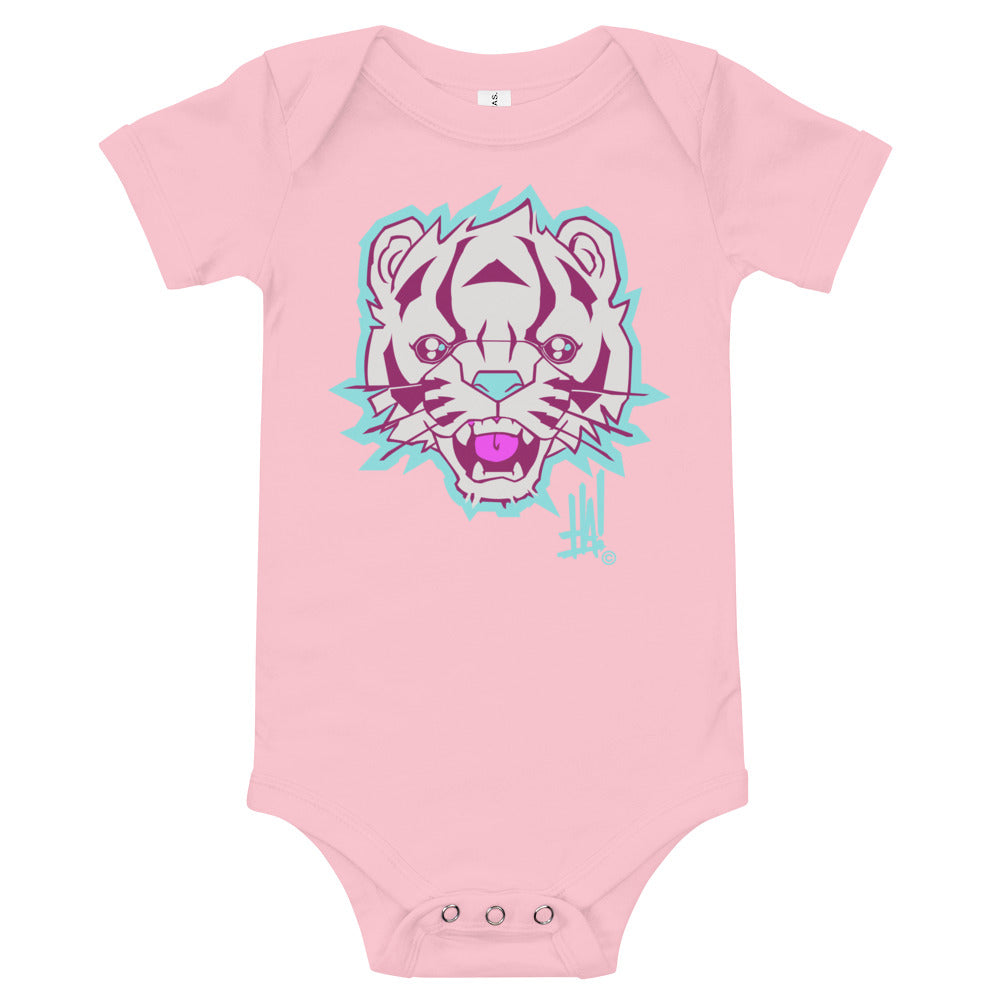 'TigerBRAND' Short Sleeve Bodysuit - Streetwear, Kids - Merchandise, Hella Sexy Dope - HSD, Hella Sexy Dope - Hella Sexy Dope